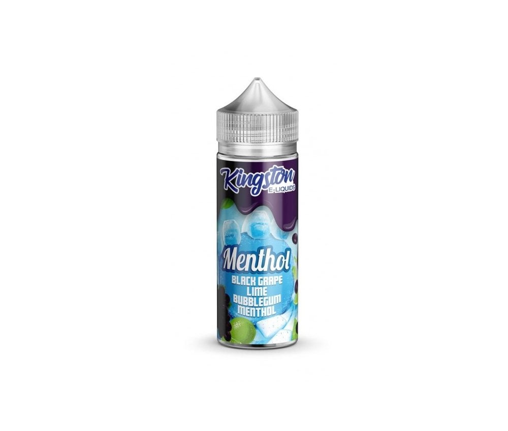 Black Grape & Lime Bubblegum Menthol E-Liquid Shortfill By Kingston 100ml - Vapestore Direct