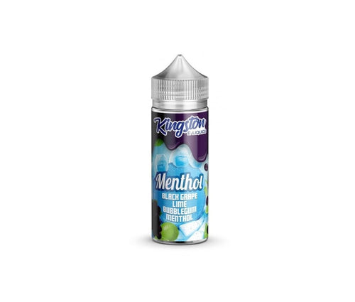 Black Grape & Lime Bubblegum Menthol E-Liquid Shortfill By Kingston 100ml - Vapestore Direct