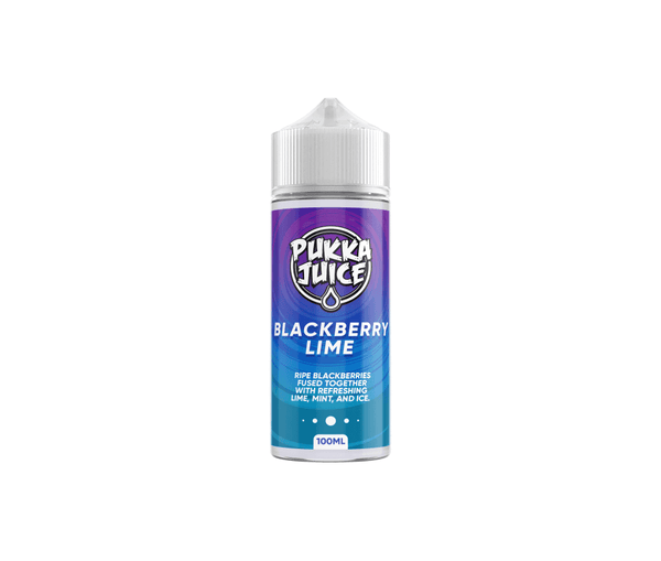Blackberry Lime E-Liquid Shortfill By Pukka 100ml - Vapestore Direct