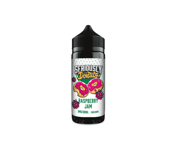 Raspberry Jam Seriously Donuts E-Liquid Shortfill By Doozy Vape 100ml - Vapestore Direct