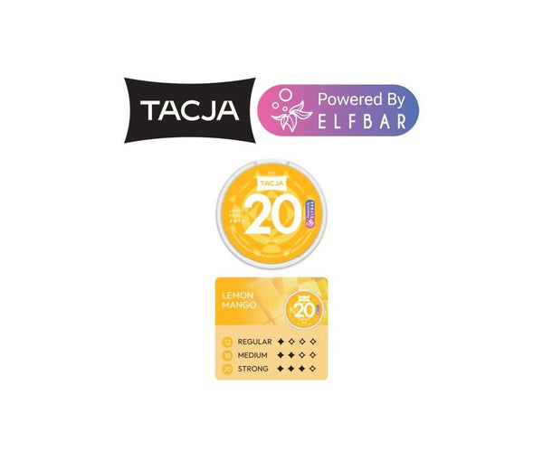 Tacja Lemon Mango Nic Pouches - CLEARANCE - Vapestore Direct