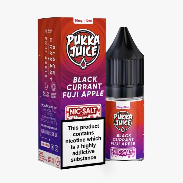 Blackcurrant Fuji Apple E-Liquid Nicotine Salt By Pukka Juice 10ml - Vapestore Direct