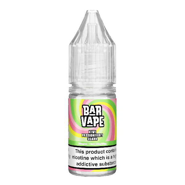 Kiwi Passion Fruit Guava E-Liquid Nicotine Salt By Bar Vapes 10ml - Vapestore Direct