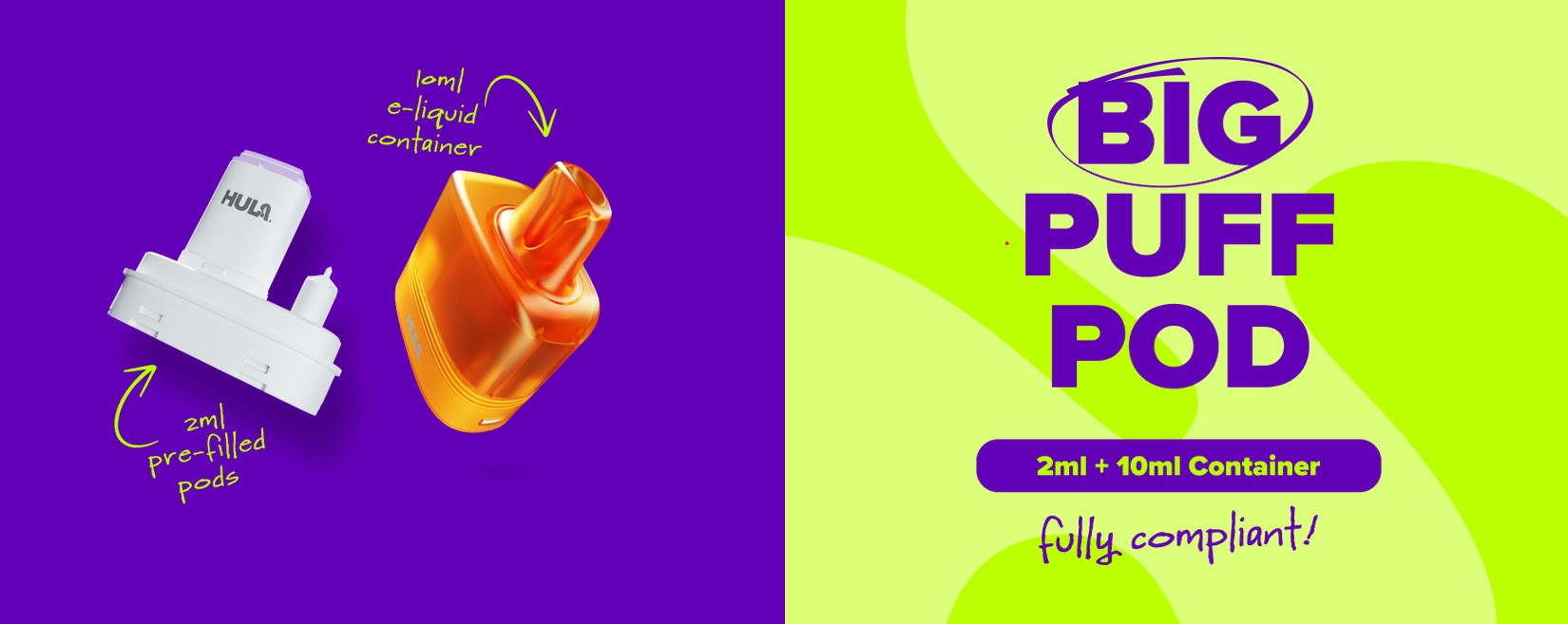 Hula 7000 Puff Pre-Filled Pod Kit Big Puff - Vapestore Direct