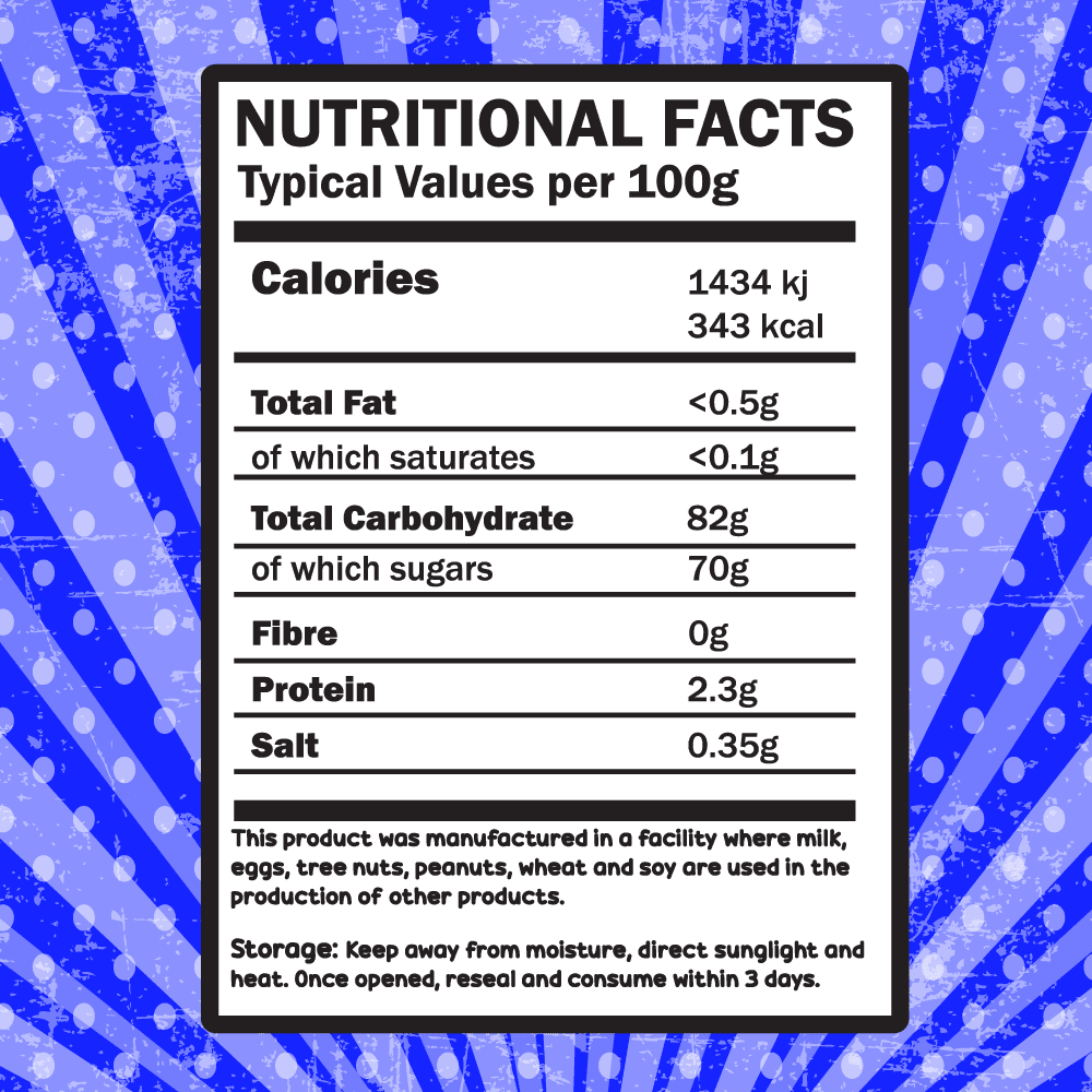 Freezy Treats Gummy Clusters Freeze Dried Candy Nutritional Facts - Vapestore Direct