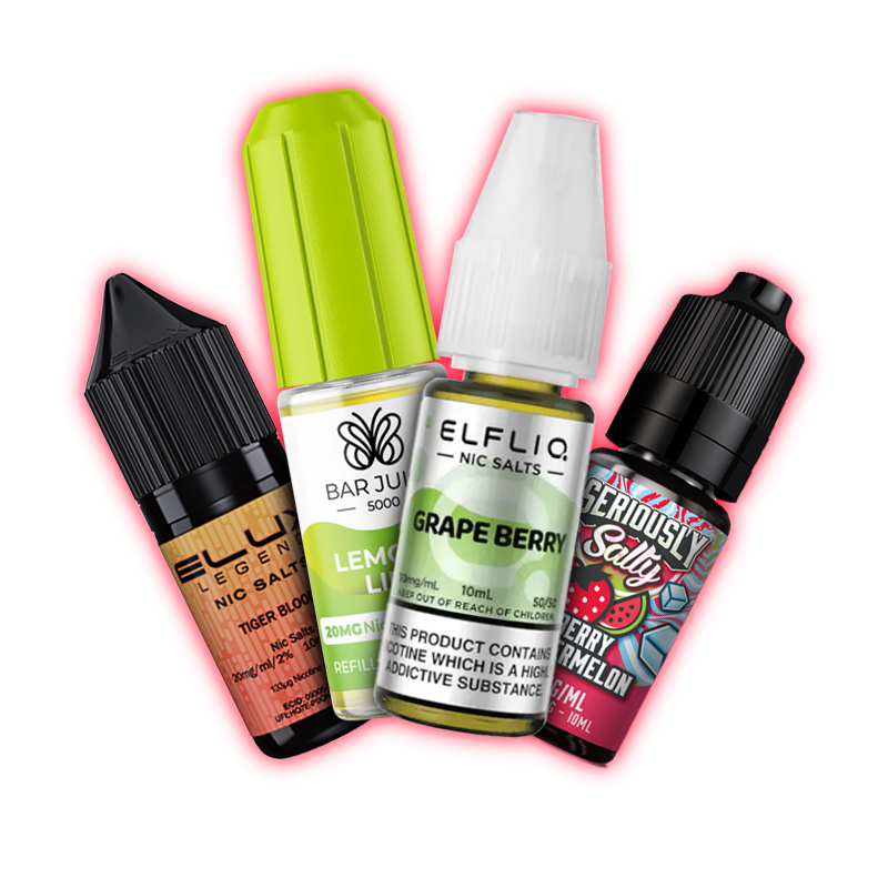 <p>Nic Salts <em>4 for £10</em></p>