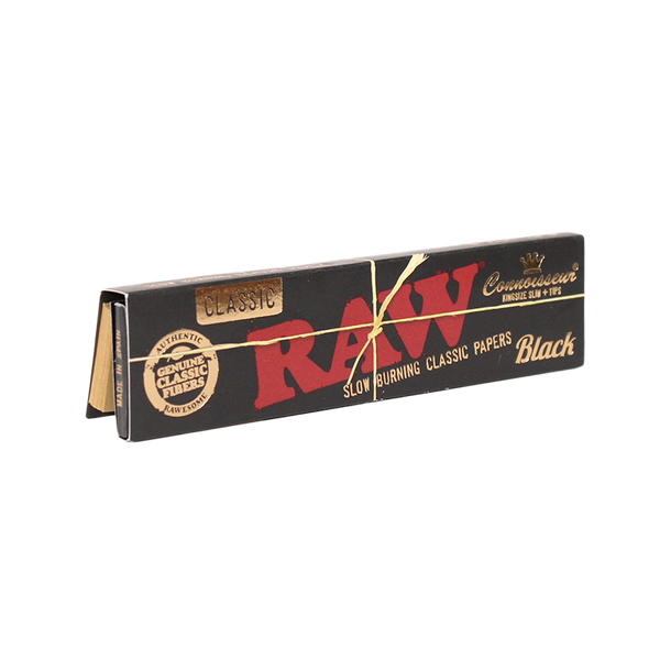 Raw Black Classic King Size Slim Connoisseur - Vapestore Direct
