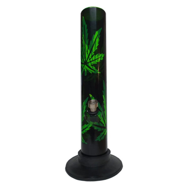30cm Acrylic Leaf Straight Waterpipe - AB3031S-30 - Vapestore Direct