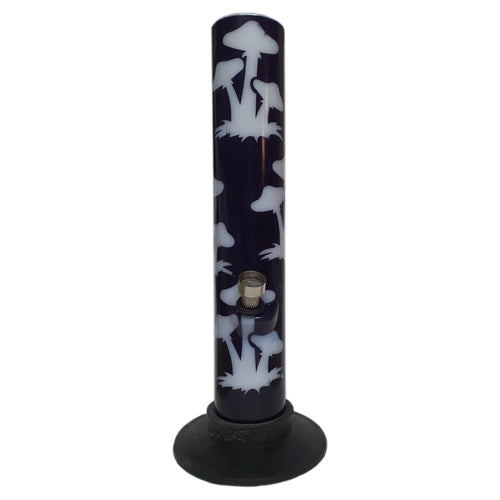 30cm Acrylic Mushroom Straight Waterpipe - AB3032S-30 - Vapestore Direct