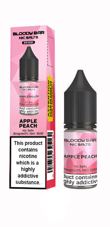 Apple Peach E-Liquid Nicotine Salt By Bloody Bar 10ml - Vapestore Direct