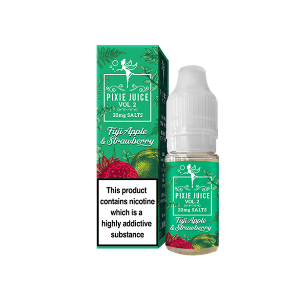 Fuji Apple Strawberry E-Liquid Nicotine Salt By Pixie Juice Vol. 2 10ml - Vapestore Direct