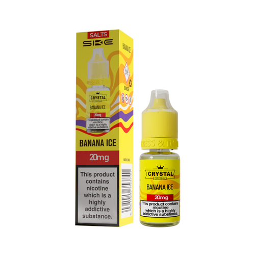 Banana Ice E-Liquid Nicotine Salt By SKE Crystal V2 10ml - Vapestore Direct