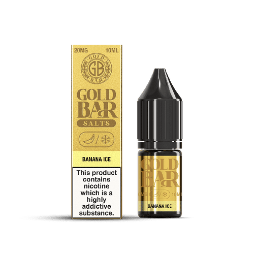 Banana Ice E-Liquid Nicotine Salt By Gold Bar 10ml - Vapestore Direct