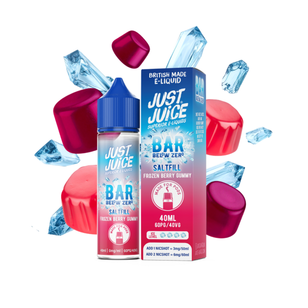 Frozen Gummy Bear Below Zero E-Liquid Bar Shortfill By Just Juice 40ml - Vapestore Direct