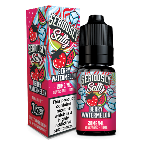 Berry Watermelon Seriously Salty E-Liquid Nicotine Salt By Doozy Vape 10ml - Vapestore Direct