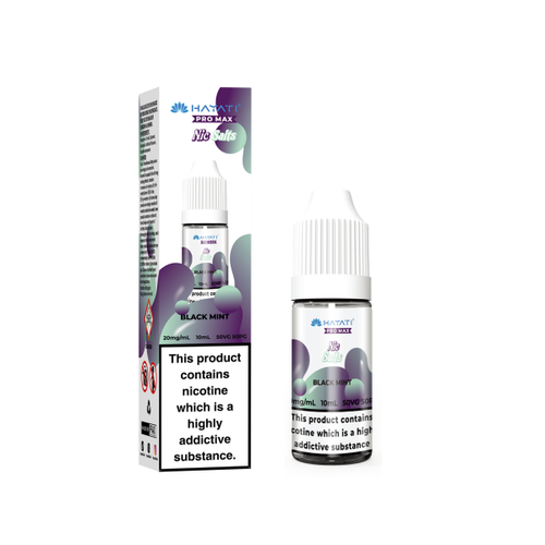 Hayati Pro Max Bar Vape Black Mint Nicotine Salt - Vapestore Direct