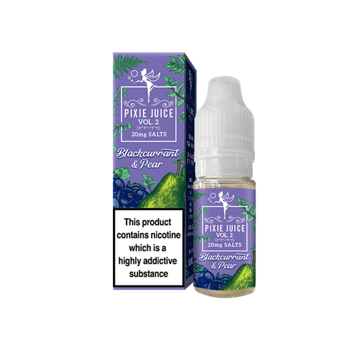Blackcurrant & Pear E-Liquid Nicotine Salt By Pixie Juice Vol. 2 10ml - Vapestore Direct