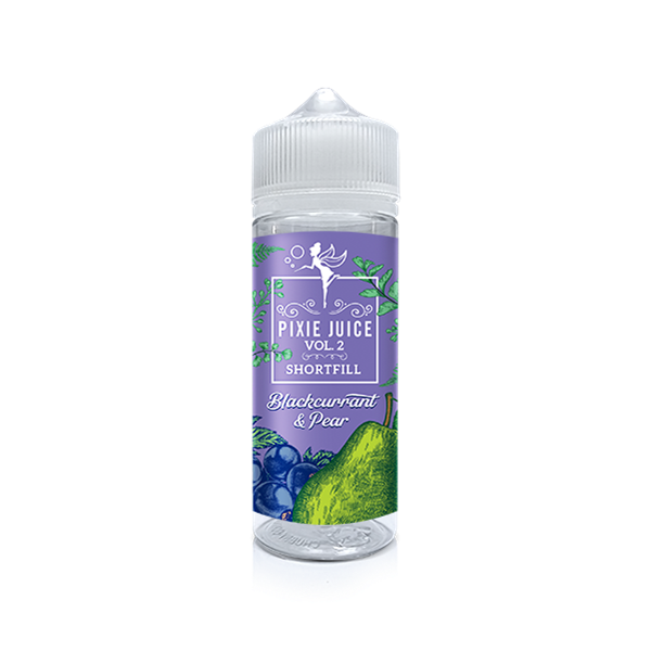 Blackcurrant & Pear E-Liquid Shortfill By Pixie Juice Vol.2 100ml - Vapestore Direct