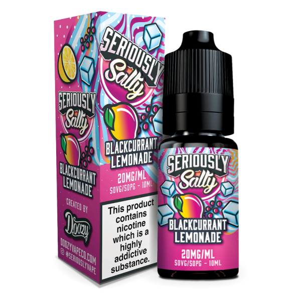 Blackcurrant Lemonade Seriously Salty E-Liquid Nicotine Salt By Doozy Vape 10ml - Vapestore Direct