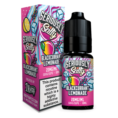 Blackcurrant Lemonade Seriously Salty E-Liquid Nicotine Salt By Doozy Vape 10ml - Vapestore Direct