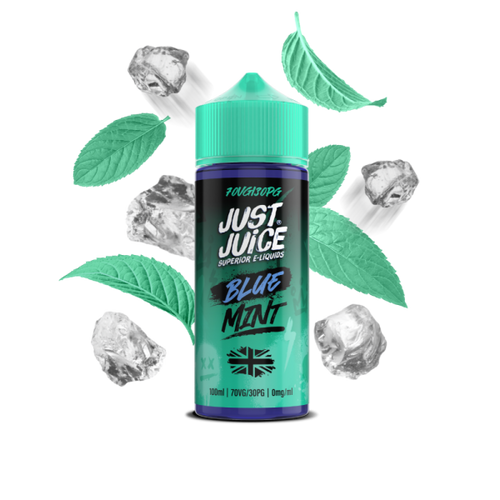 Blue Mint E-Liquid Shortfill By Just Juice 100ml - Vapestore Direct