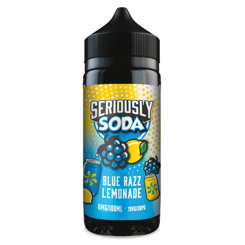 Blue Razz Lemonade Seriously Soda E-Liquid Shortfill By Doozy Vape 100ml - Vapestore Direct