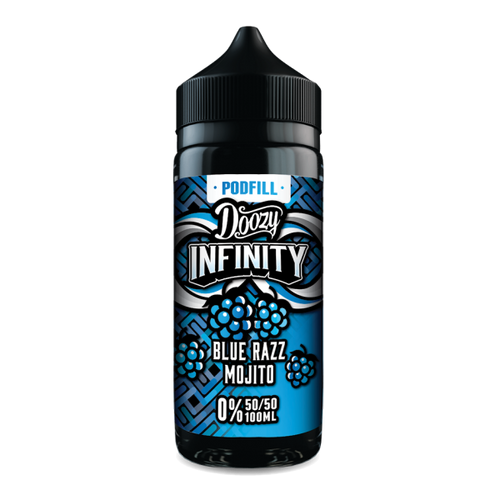 Blue Razz Mojito INFINITY Podfill E-Liquid Shortfill By Doozy Vape 100ml - Vapestore Direct