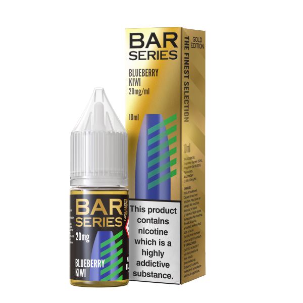 Blueberry Kiwi GOLD EDITION E-Liquid Nicotine Salt By Bar Series 10ml - Vapestore Direct