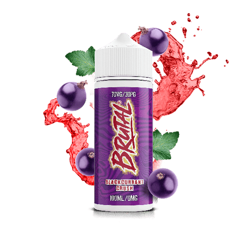 Blackcurrant Crush E-Liquid Shortfill Brutal Range By Just Juice 100ml - Vapestore Direct