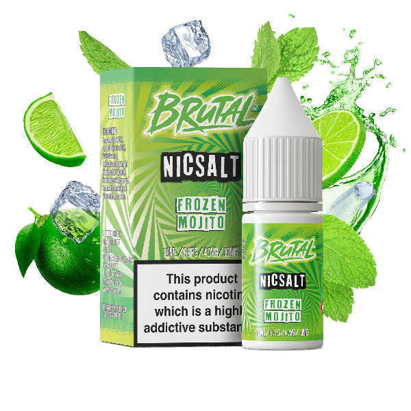 Frozen Mojito BRUTAL DRINKS E-Liquid Nicotine Salt By Just Juice 10ml - Vapestore Direct