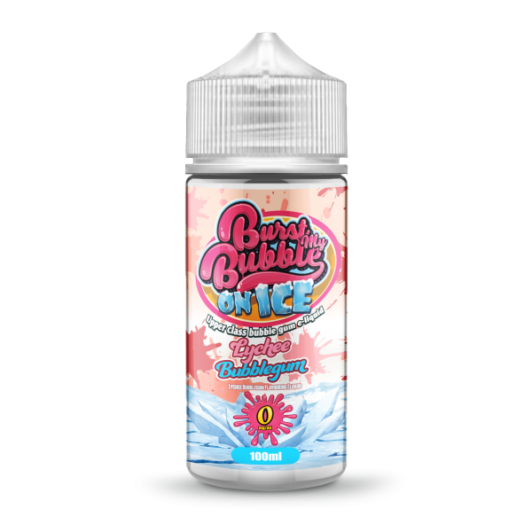 Lychee Bubblegum On Ice E-Liquid Shortfill By Burst My Bubble 100ml - Vapestore Direct