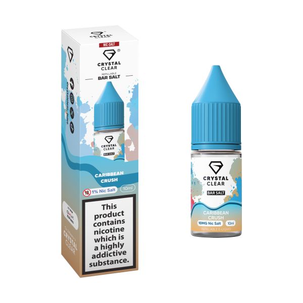 Caribbean Crush E-Liquid Nicotine Bar Salt By Crystal Clear 10ml - Vapestore Direct