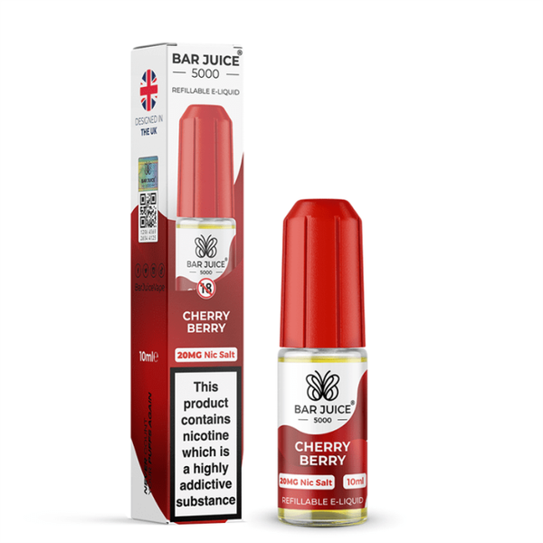Cherry Berry E-Liquid Nicotine Salt By Bar Juice 10ml - Vapestore Direct