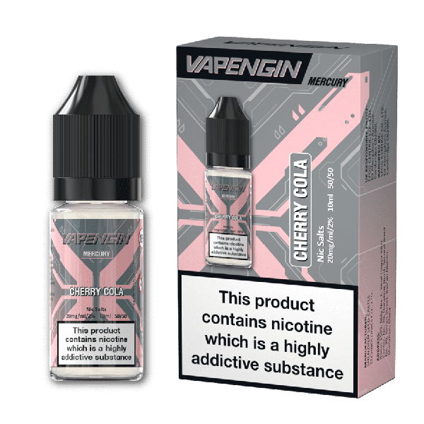 Cherry Cola Mercury E-Liquid Nicotine Salt By Vapengin 10ml - Vapestore Direct