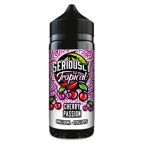 Cherry Passion Seriously Tropical E-Liquid Shortfill By Doozy Vape 100ml - Vapestore Direct