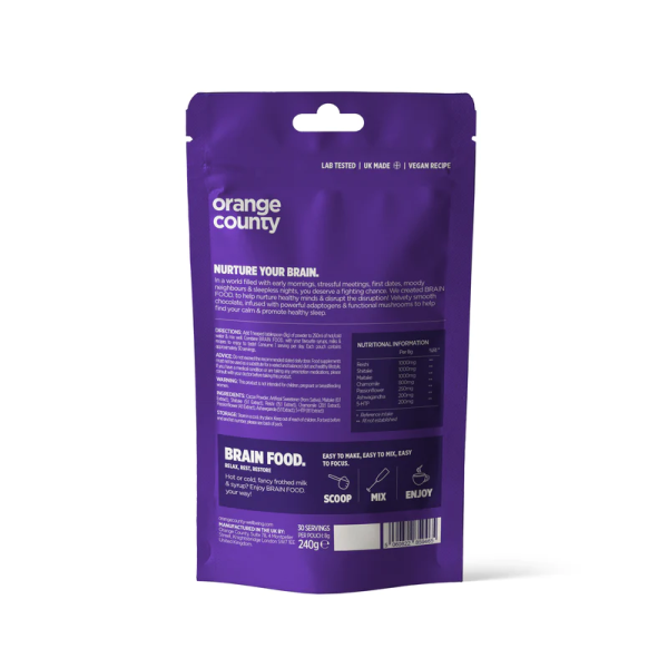 Orange County Brain Food Calm & Unwind 240g - Vapestore Direct