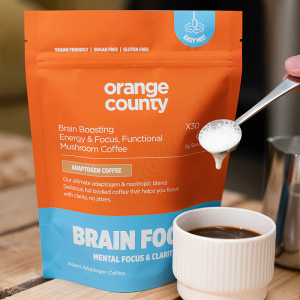 Orange County Mini Brain Food Mushroom Coffee 45g - Vapestore Direct