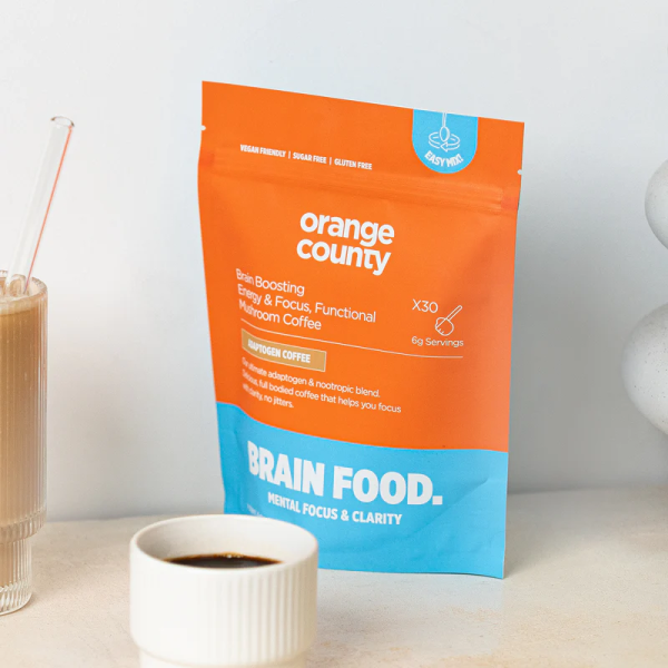 Orange County Mini Brain Food Mushroom Coffee 45g - Vapestore Direct