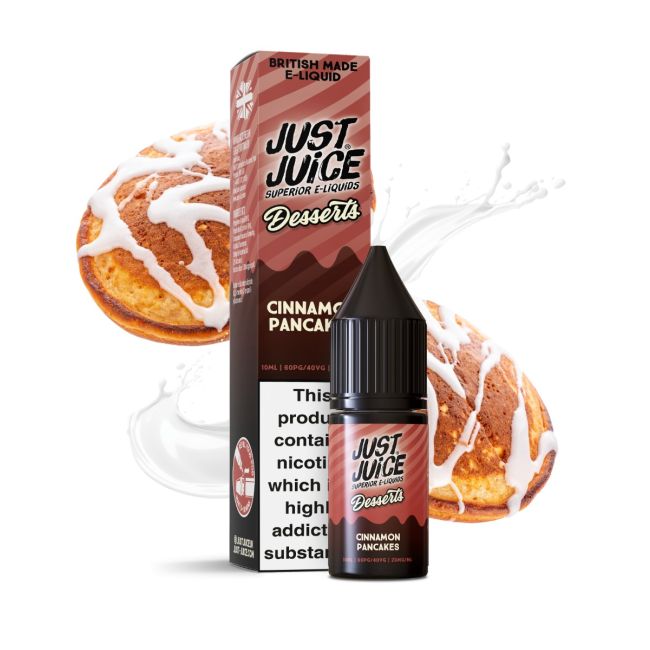 Cinnamon Pancake Dessert Salts E-Liquid Nicotine Salt By Just Juice 10ml - Vapestore Direct