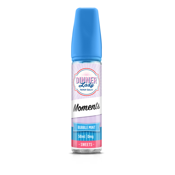 Bubble Mint E-Liquid Shortfill By Dinner Lady Moments 50ml - Vapestore Direct
