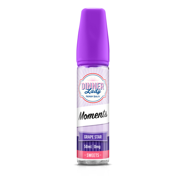 Grape Star E-Liquid Shortfill By Dinner Lady Moments 50ml - Vapestore Direct