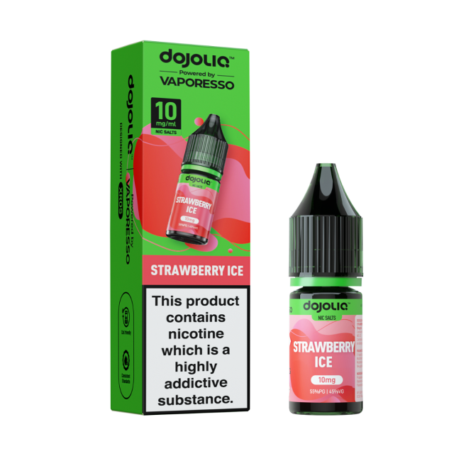 Strawberry Ice DOJOLIQ E-Liquid Nicotine Salt By Vaporesso 10ml - Vapestore Direct