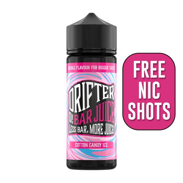 Cotton Candy Ice BAR JUICE E-Liquid Shortfill By Drifter 100ml - Vapestore Direct