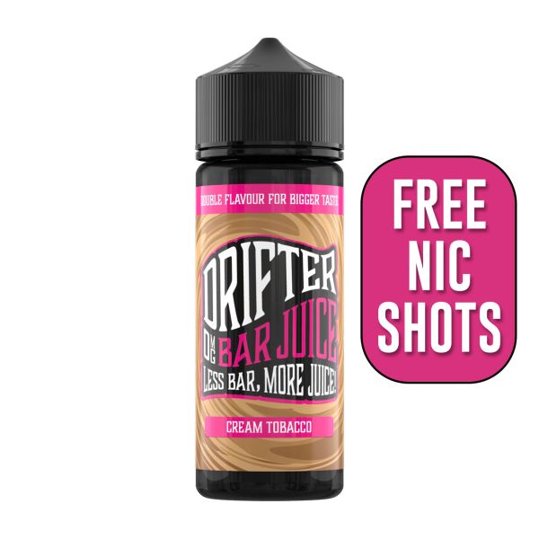 Cream Tobacco BAR JUICE E-Liquid Shortfill By Drifter 100ml - Vapestore Direct