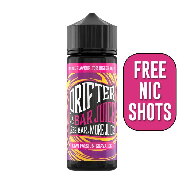 Kiwi Passion Fruit Guava BAR JUICE E-Liquid Shortfill By Drifter 100ml - Vapestore Direct