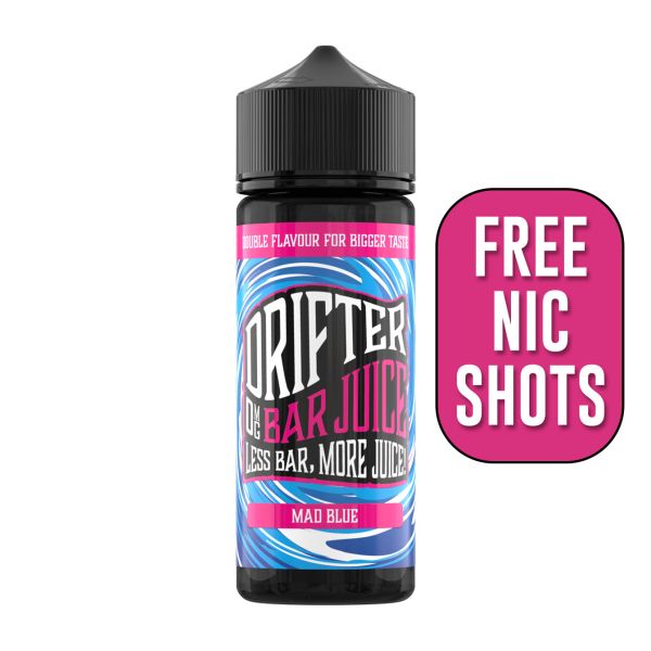 Mad Blue BAR JUICE E-Liquid Shortfill By Drifter 100ml - Vapestore Direct