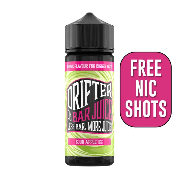 Sour Apple Ice BAR JUICE E-Liquid Shortfill By Drifter 100ml - Vapestore Direct