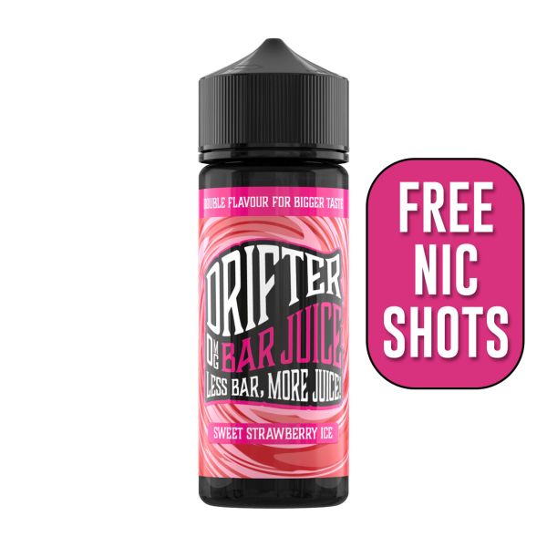 Sweet Strawberry Ice BAR JUICE E-Liquid Shortfill By Drifter 100ml - Vapestore Direct
