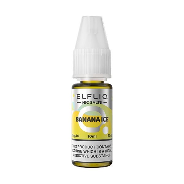 Banana Ice ELFLIQ E-Liquid Nicotine Salt By Elfbar 10ml - Vapestore Direct