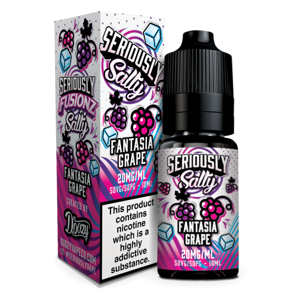 Fantasia Grape Seriously Fusionz Salty E-Liquid Nicotine Salt By Doozy Vape 10ml - Vapestore Direct